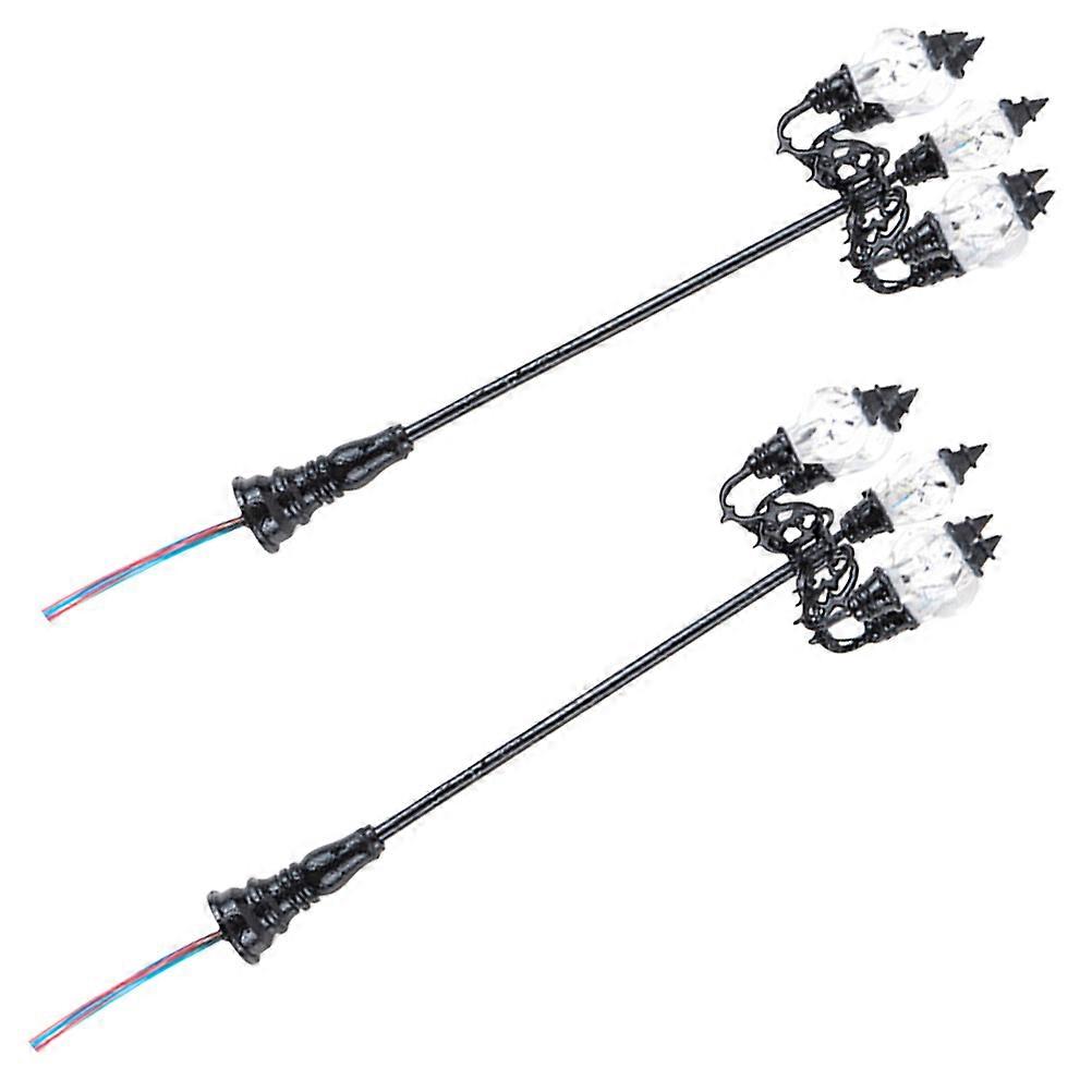 Miniature Street Lamp for Decoration with Durable ABS and Stainless Steel Material 1 87 Scale
