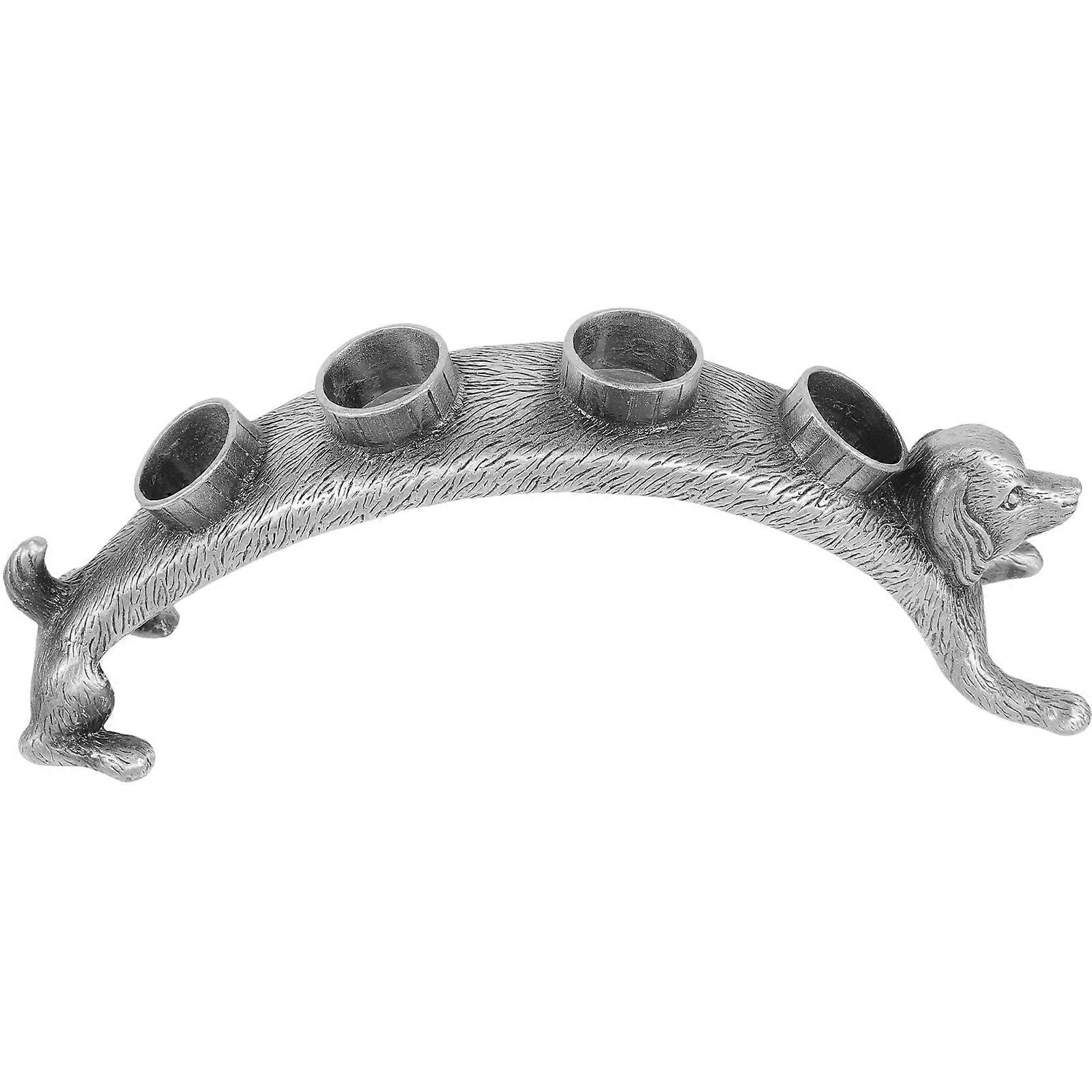 Dog Shaped Wine Cork Storage Holder with Multi slots for 1 Set Wine Pourer and Storage Stand