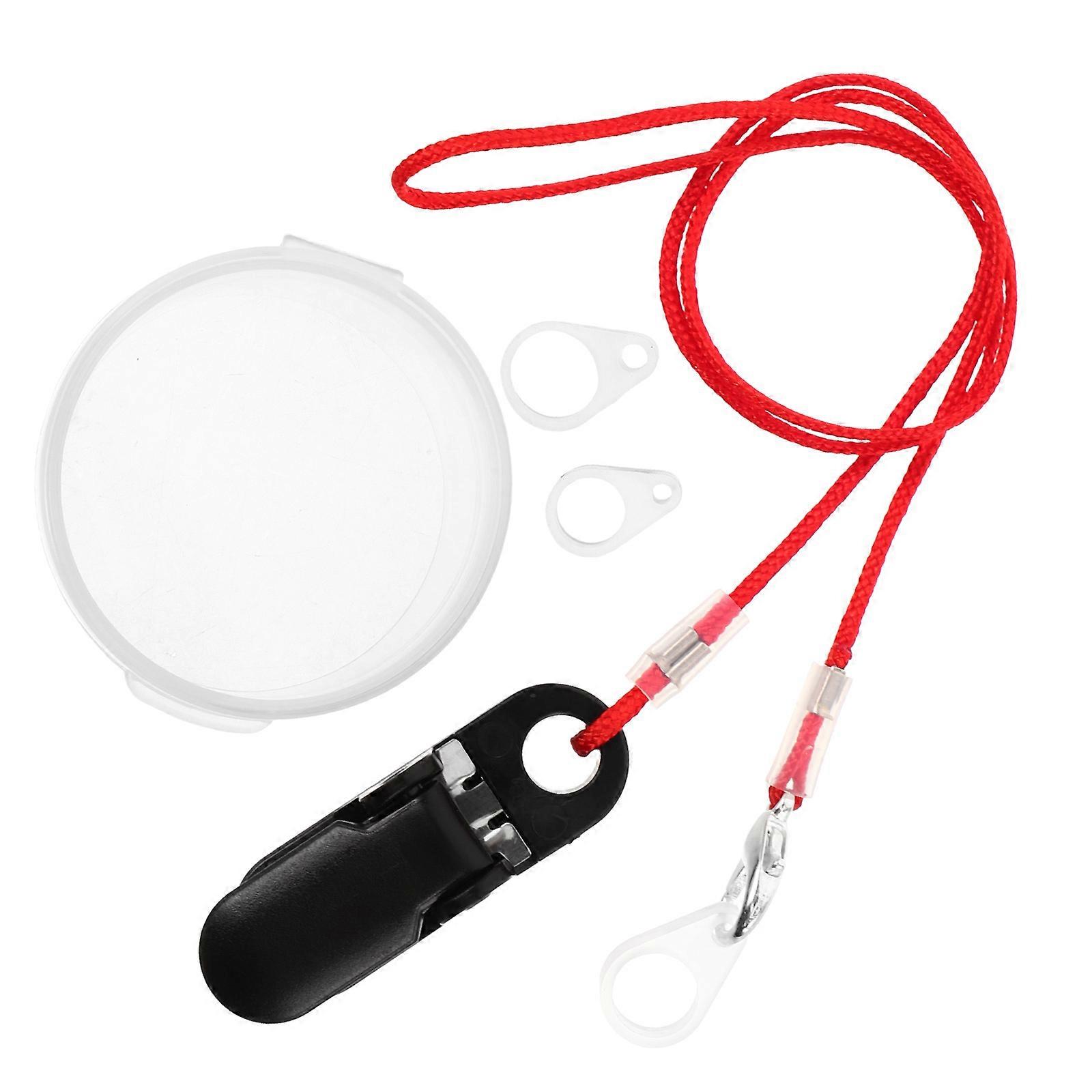 Hearing Amplifier Secure Clip AntiLoss Safety Rope For Hearing Aids BehindTheEar Design Red 4500X130X120CM 1Set