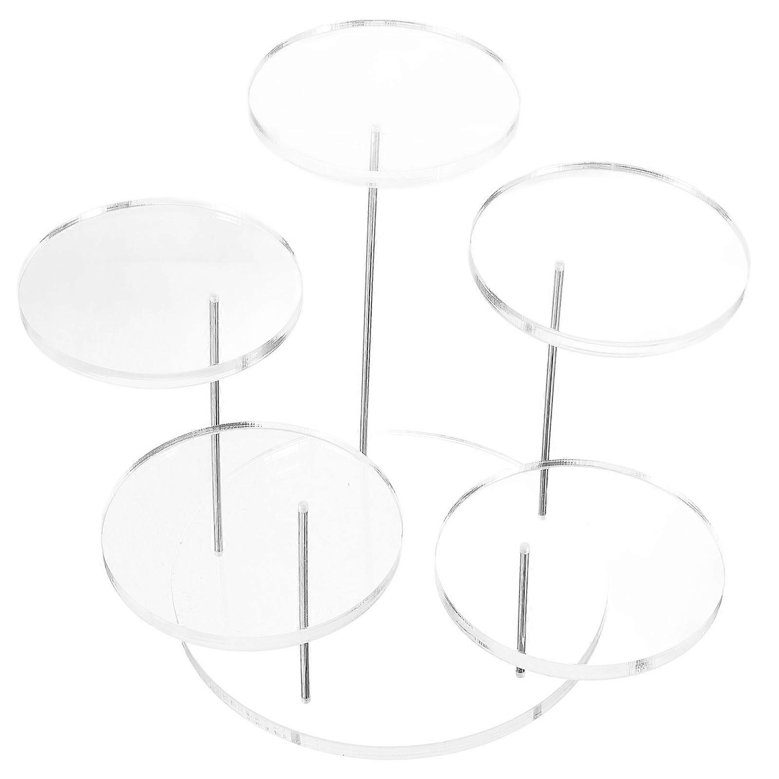 Clear Acrylic Multilayer Jewelry Display Stand for Organized and Attractive Showcase Transparent Compact Size