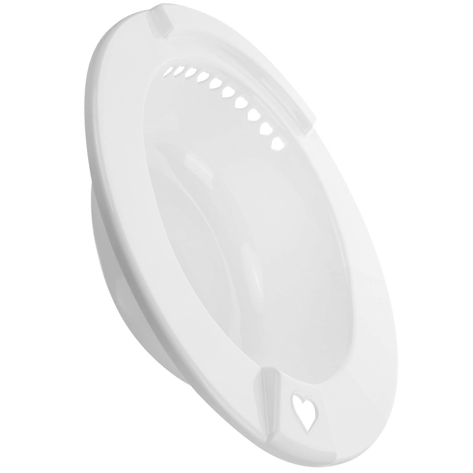 Sitz Bath Basin for Postpartum Care and Relief Made of Plastic White Color Useful Reliable 6.5 Inch