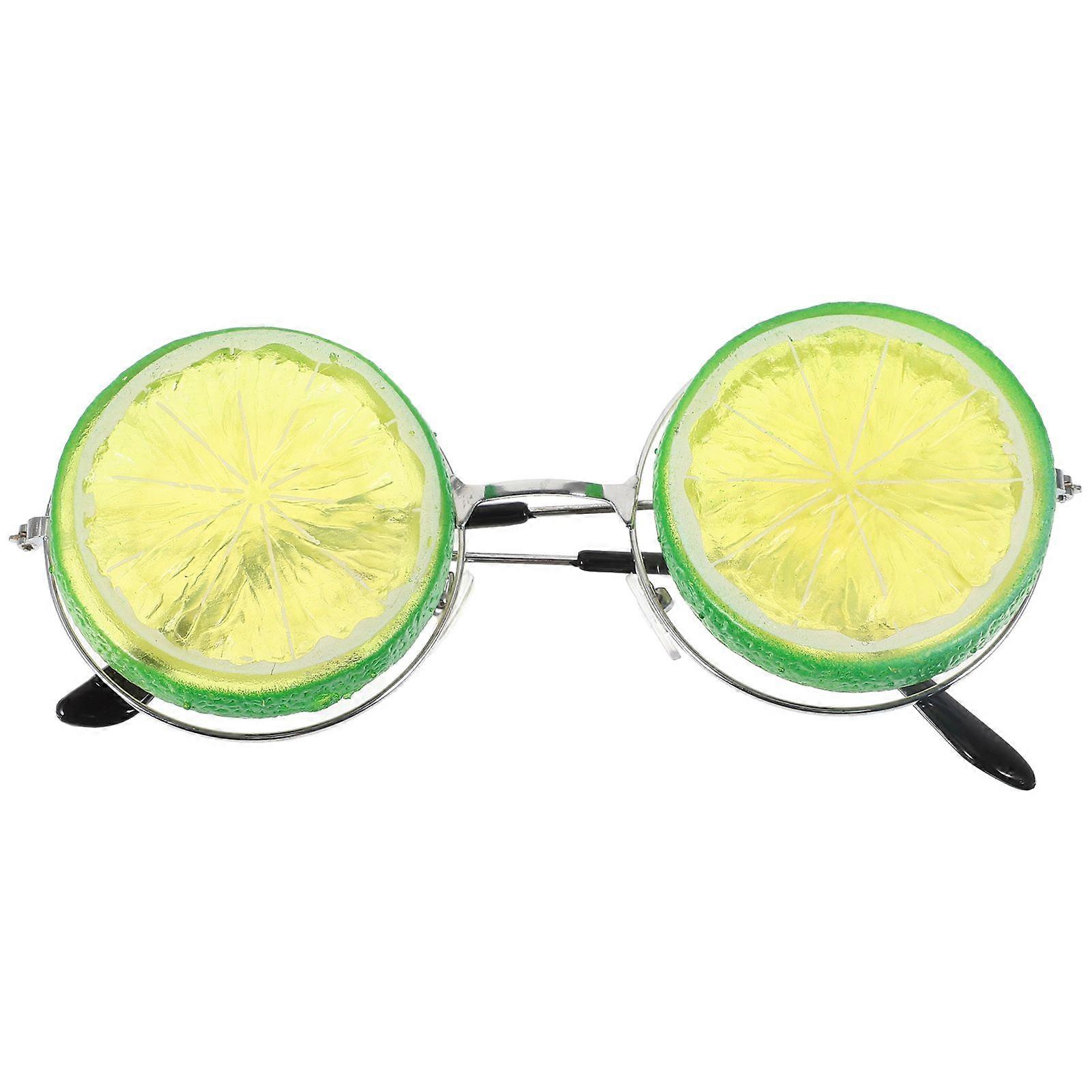 Lustige Tanzparty Make-up-Brille Zitrone Brille für Maskerade Party (Grün)