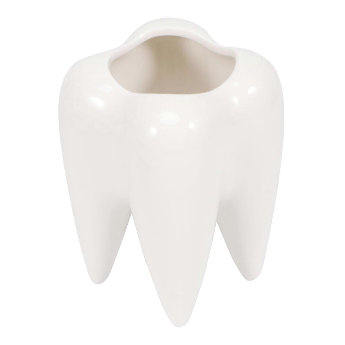 Ceramic Flower Pot Bracket for Home in White Color Suitable for Small Succulents and Plants 1pc