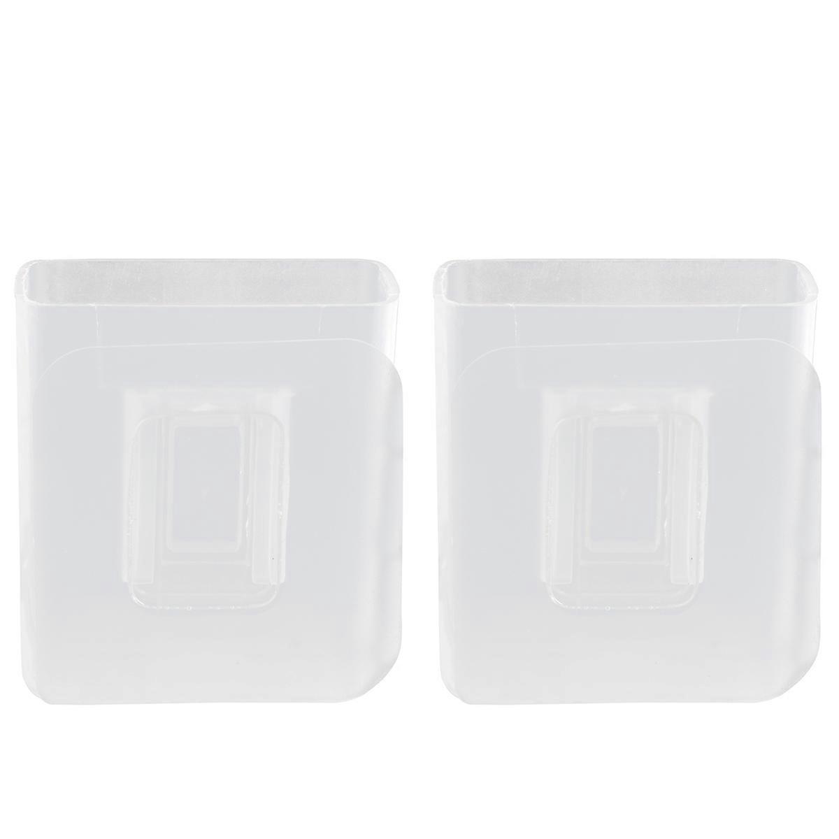 Wall Mounted Remote Holder Storage Box Transparent Design Space Saving Organizer for Home Office Easy Installation