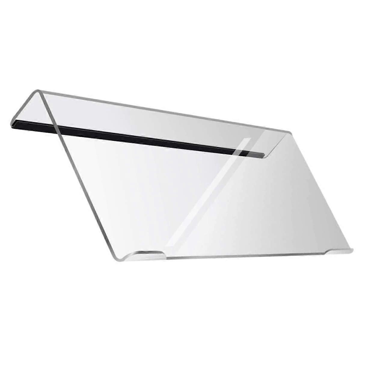 Transparent Acrylic Keyboard Tray Ergonomic Tilted Holder NonSlip for Office, Home, Gaming