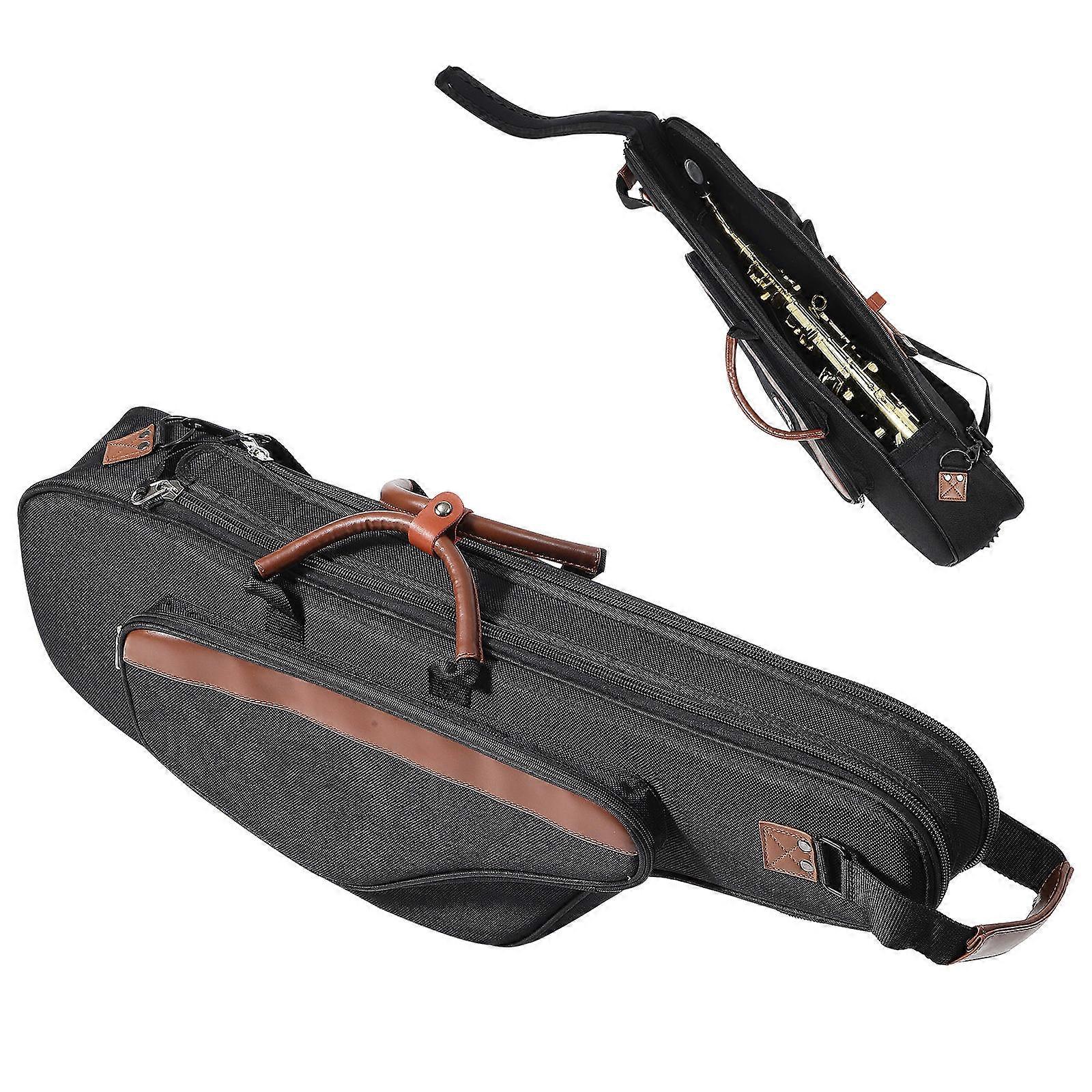 Alto Saxophone Storage Bag Made of Oxford Cloth Durable and Lightweight for Easy Portability Black