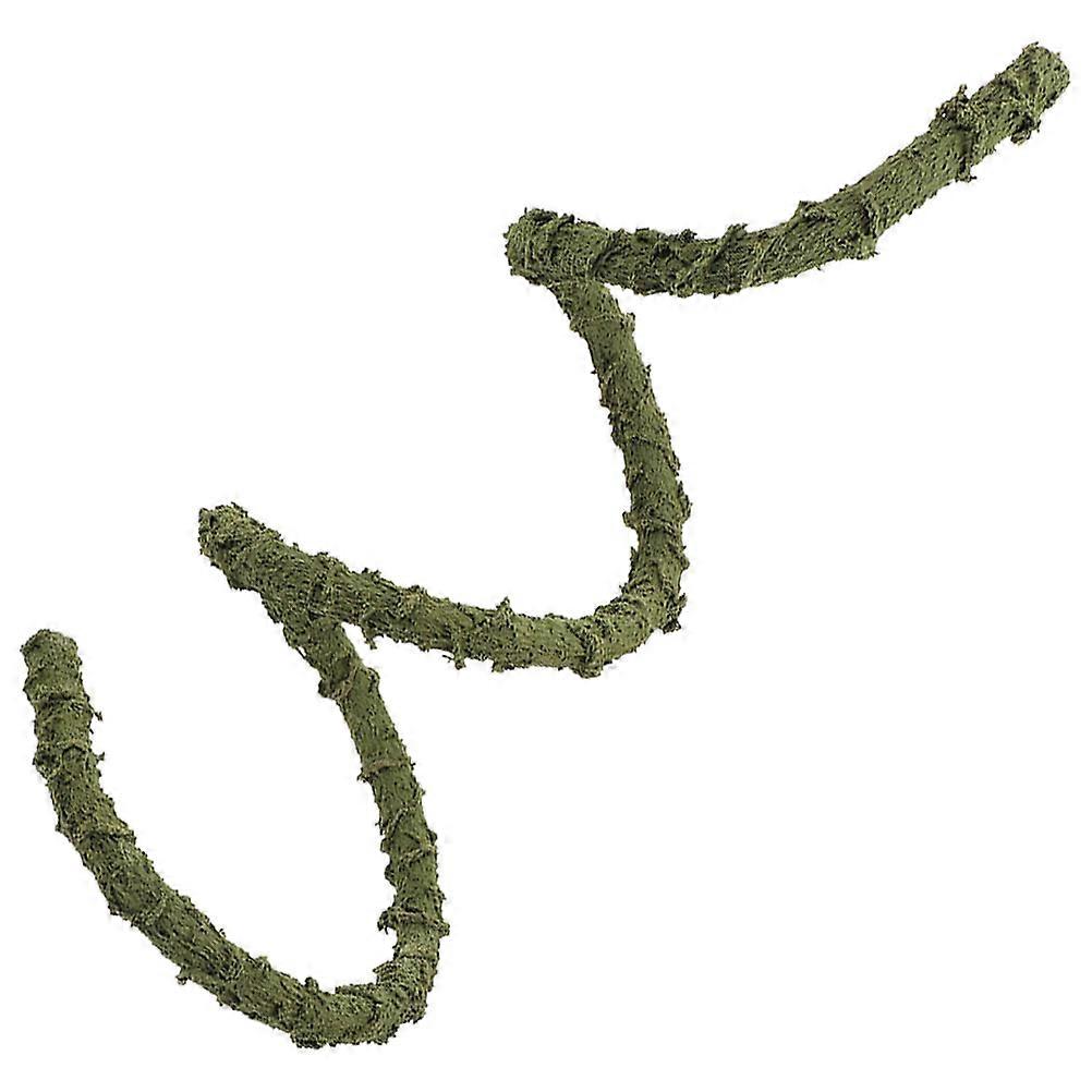 Decorative Reptile Vine Toy 50Cm Olive Green For Reptile Enthusiasts 1Set Pet Enclosure Use