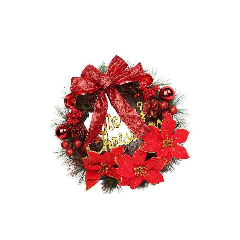 Christmas Wreath Decor With Colored Pine Cone And Berry For Homeowners Ideal For Festive Occasions In Red 1Set