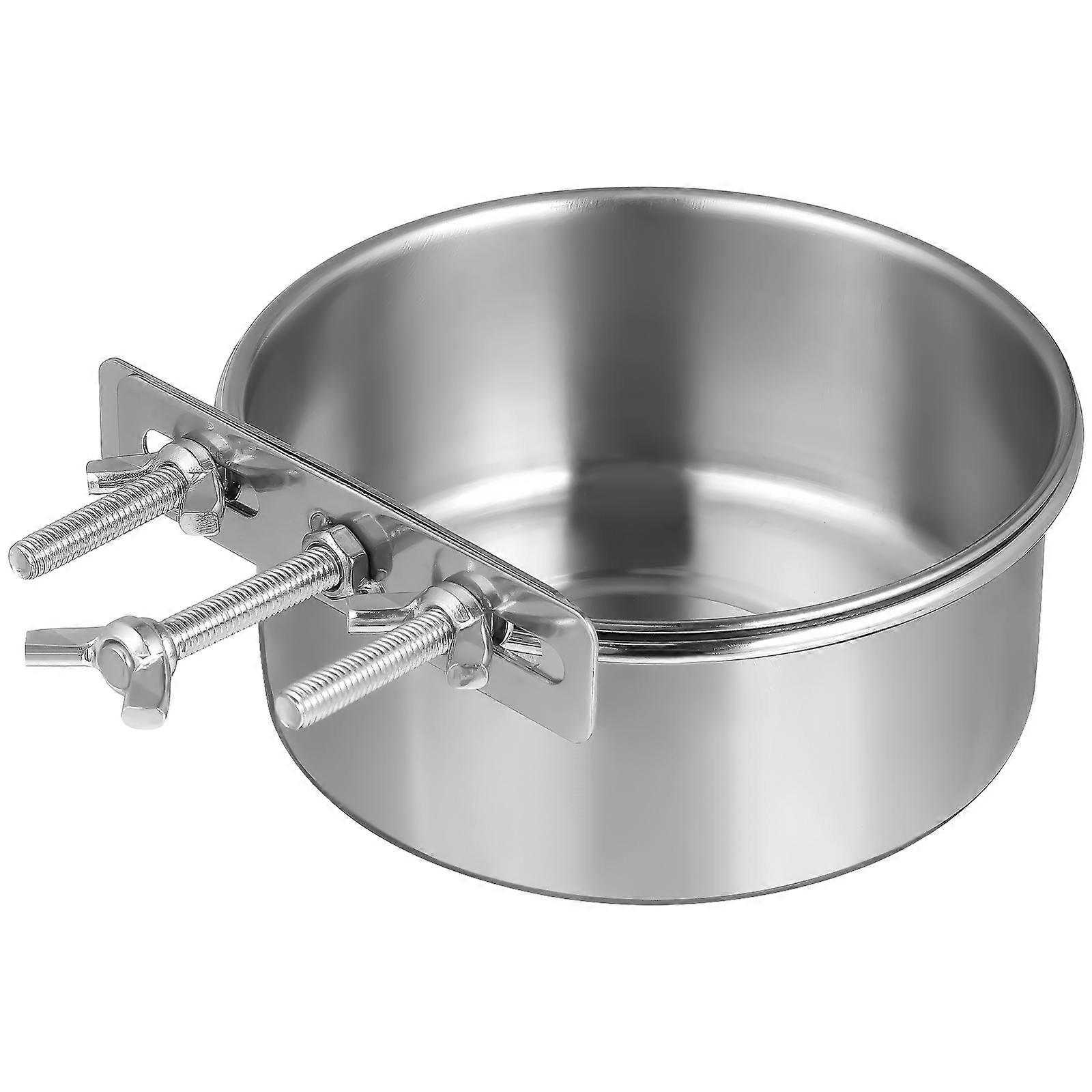 Anti-Slip Metal Dog Bowl Round Crate Water Dispenser Designed For Daily Use With Pet Owners 1Pack