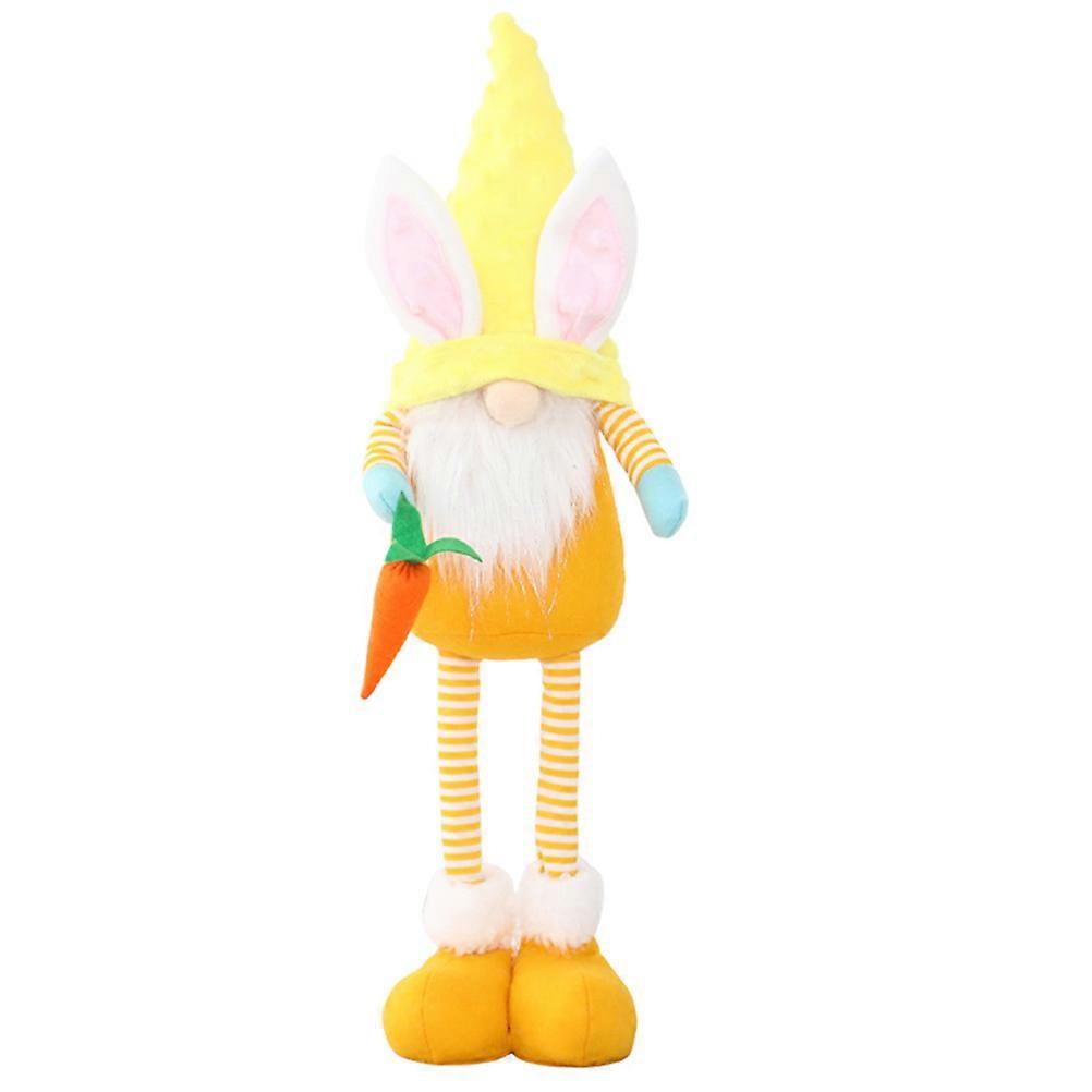 Adorable Long-Legged Gnome Doll Photo Prop For Home Decoration In Scandinavian Style With Unique Carrot Shape And 1Pcs