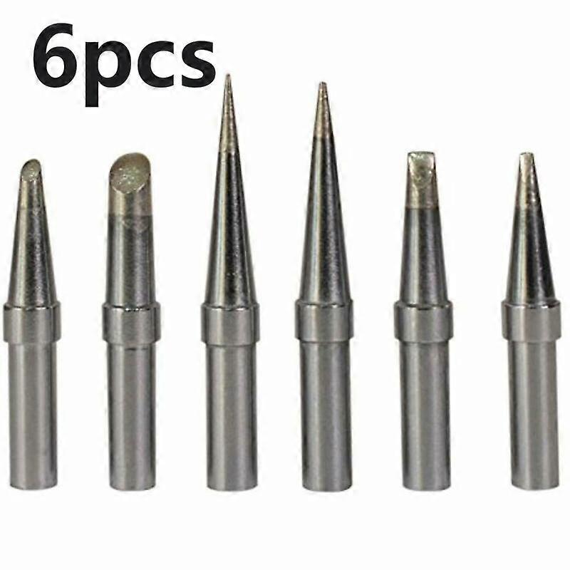 6Pcs/Set ET Replacement Soldering Iron Tips ETA/ETC/ETBB/ETDD/ETS/ETO for Weller WE1010NA WESD51 WES50/51 Soldering Iron