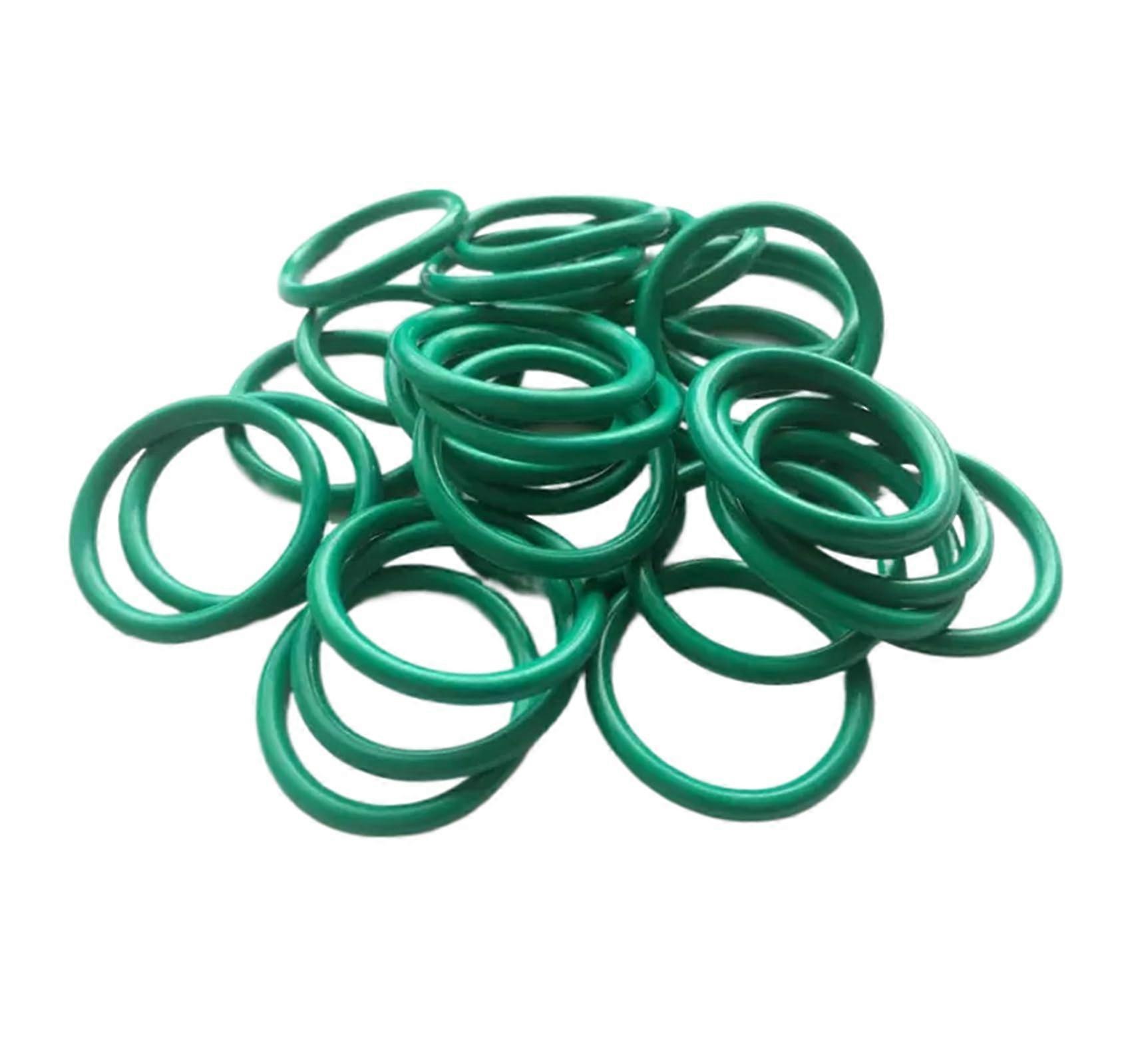 Pack of 10 Fluororubber ORings, 97 mm OD, 93 mm ID, 2 mm Width, FKM Sealing Rings for Machine Installations (10 pcs, 93mm x 97mm x 2mm)