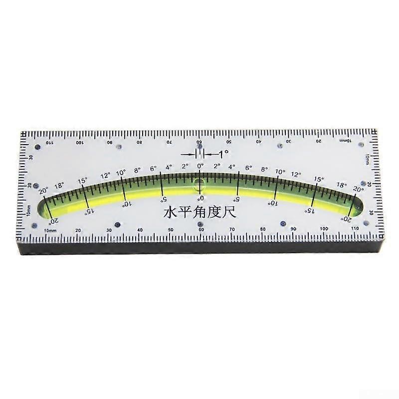 Tilt Angle Gauge 020 Degree Length Plastic Tilt Angle Level Measuring Tool for RV Sailing (A)