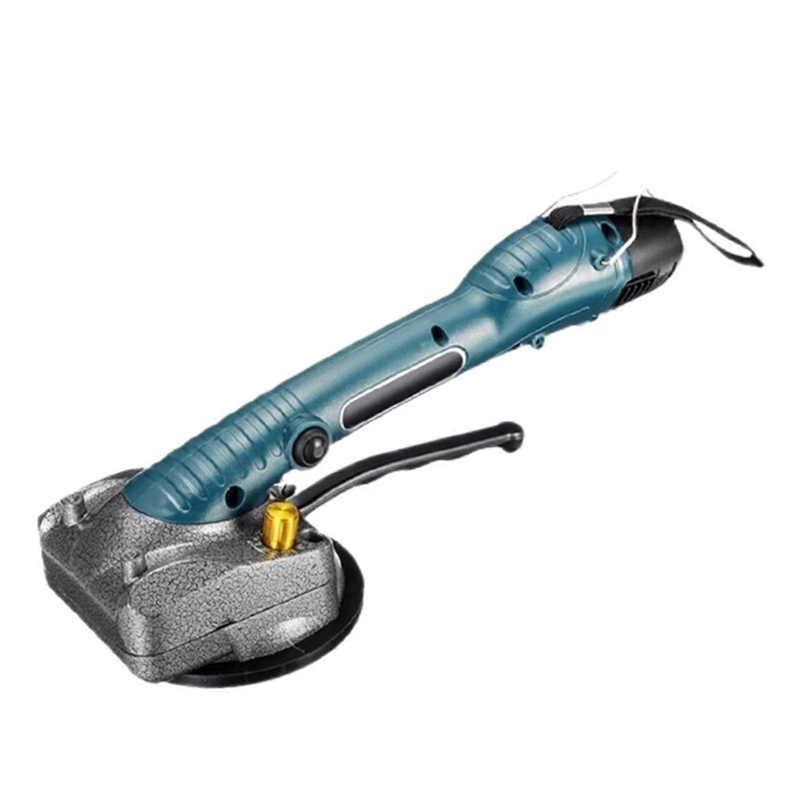 10Speed Tile Machine, Tile Vibrator, Suction Cup, Adjustable, Portable, Automatic Floor Vibrator Leveling Tools (Blue 2 Batteries)