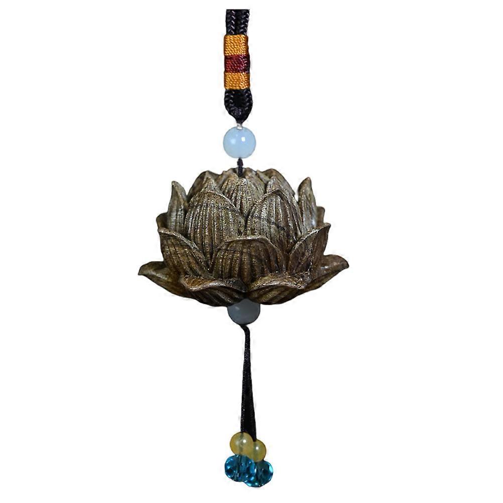 Lotus Design Pendant Decor Synthetic Material Multi Color Perfect for Everyday Use or Special Occasions 1.5 inch