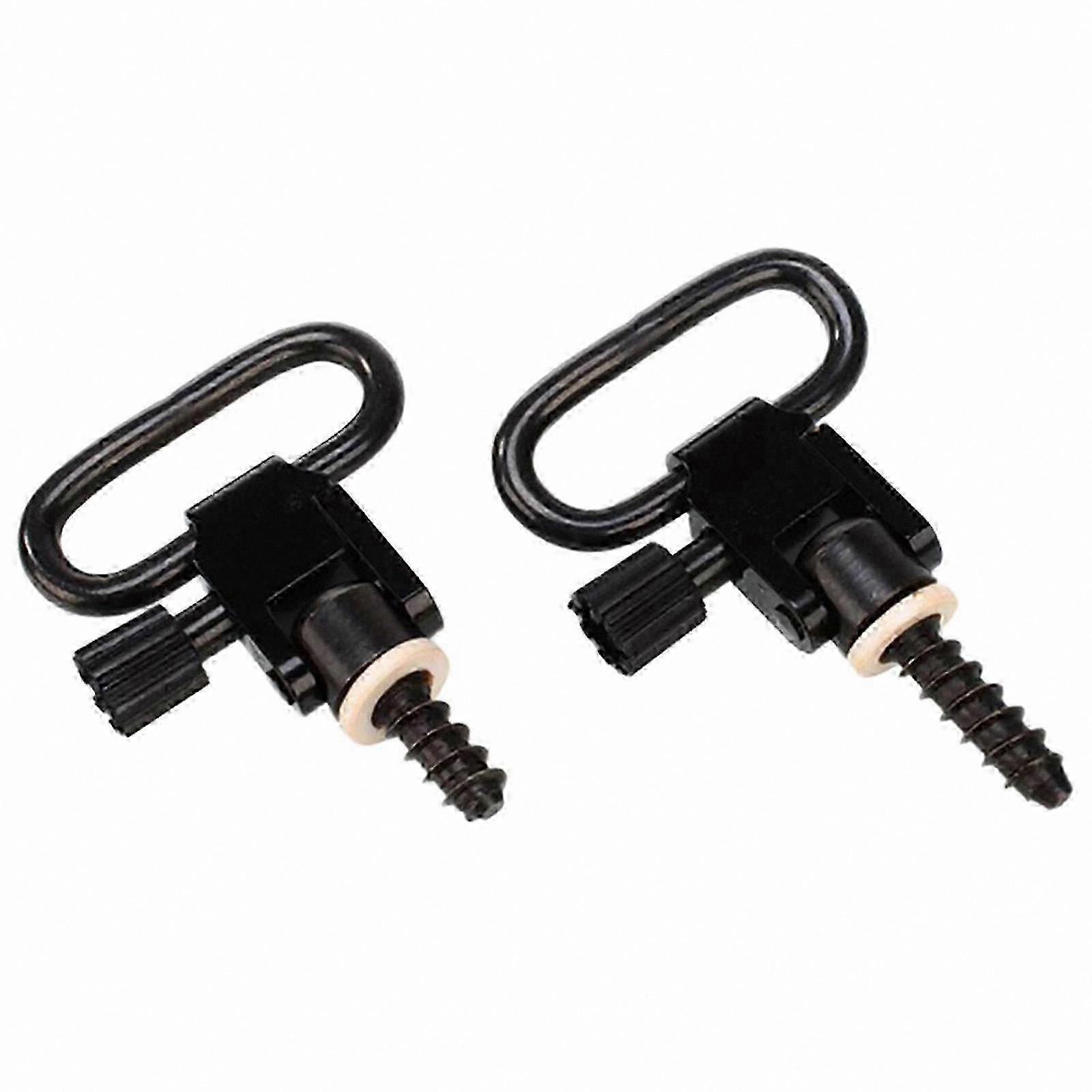 Metal Sling Swivels Hunting Part 1.57Inch Buckle Tactic Buckle Metal Loop Sling Swivels Set with Screws Silver