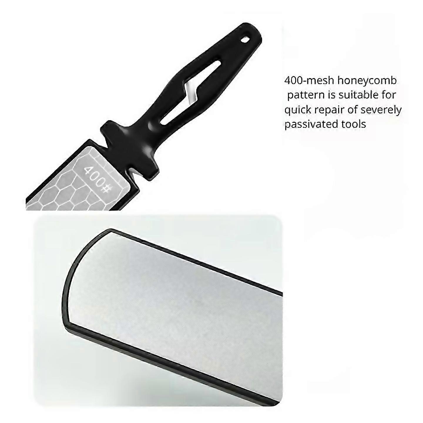 For Mesh Pottery Doublesided Emery Whetstone Knife Sharpener