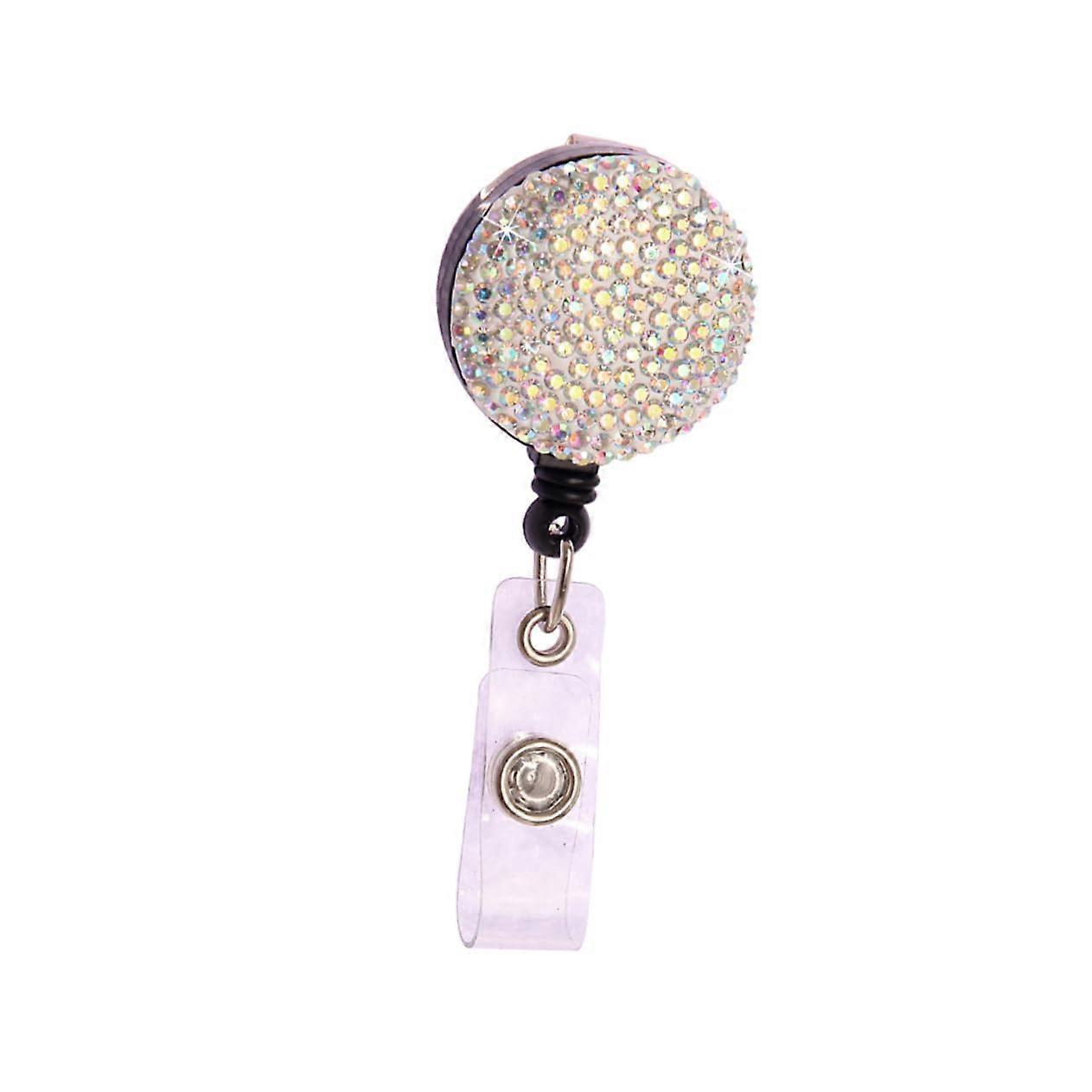 Retractable Keychain Badge Holder with Rotating Clip for Students - ID Card Reel and Key Clip for Easy Access