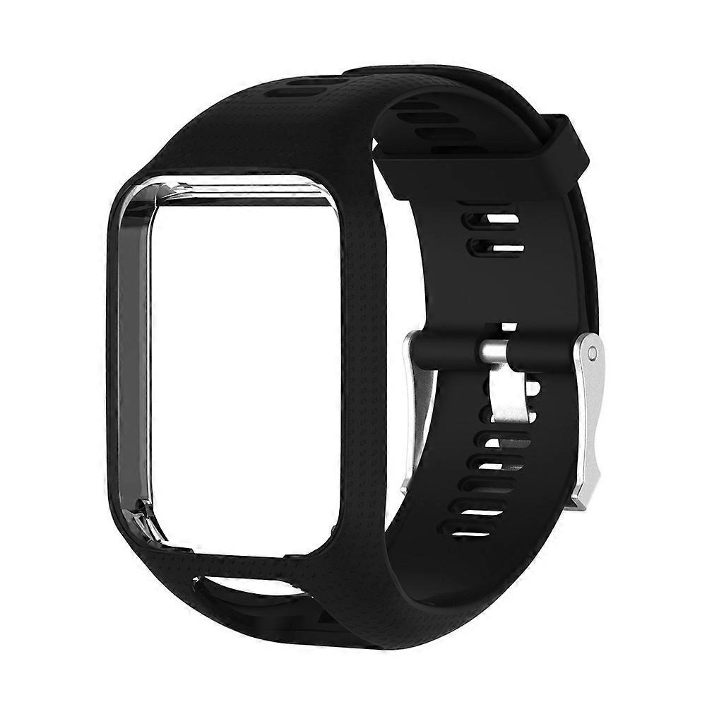 Tomtom Runner Cardio Spark Watch Band استبدال حزام ملحق ساعة اللياقة البدنية (أسود)