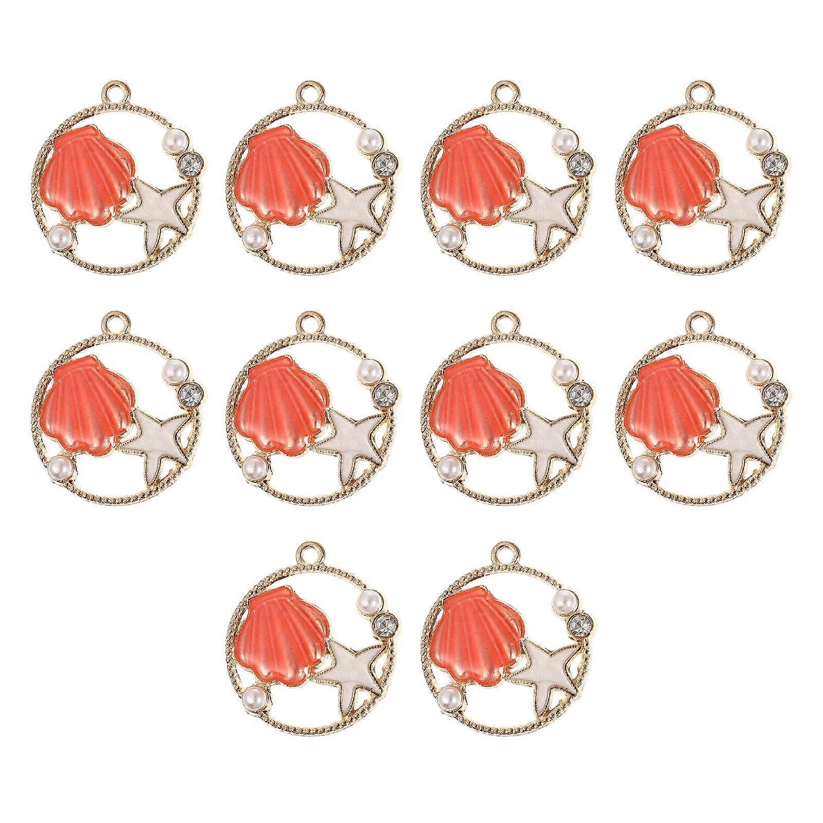 Shell And Star DIY Jewelry Charms For DIY Projects Women 10 Pcs Decorative Ornaments