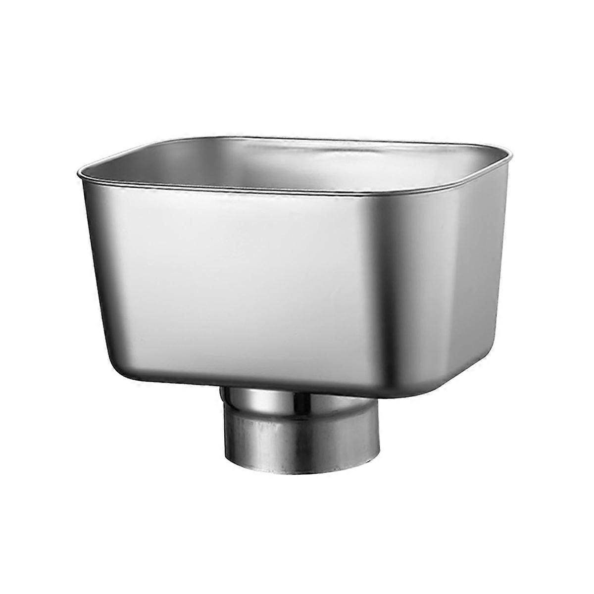 Gutter Downspout Adapter Rainwater Gutter Connector Replacement Stainless Steel Downspout Drainage