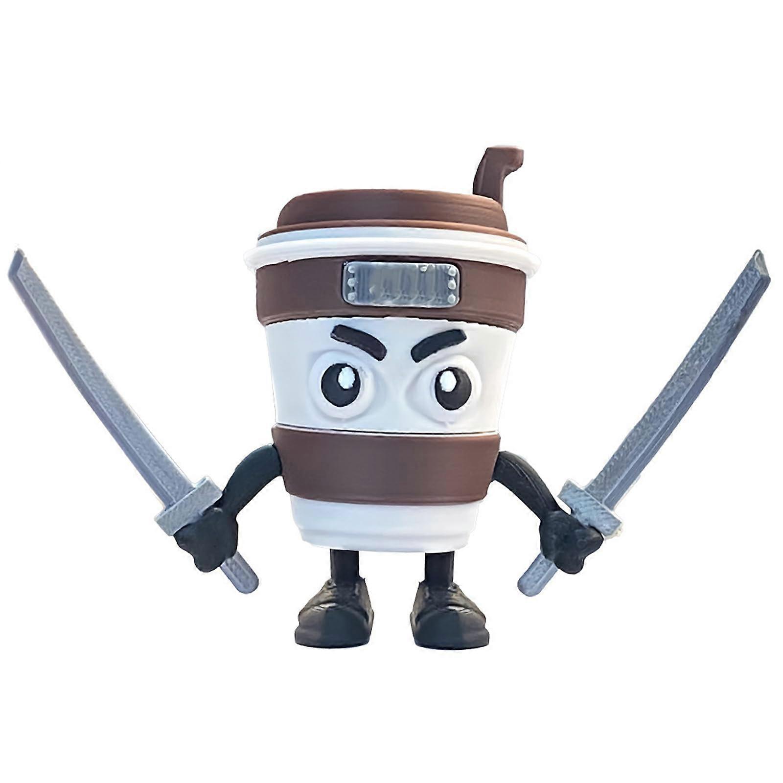 Cappuccino Assassino 3D Printed Figure For Collectors And Meme Lovers, Movable Design, Italian Brain Red Figures