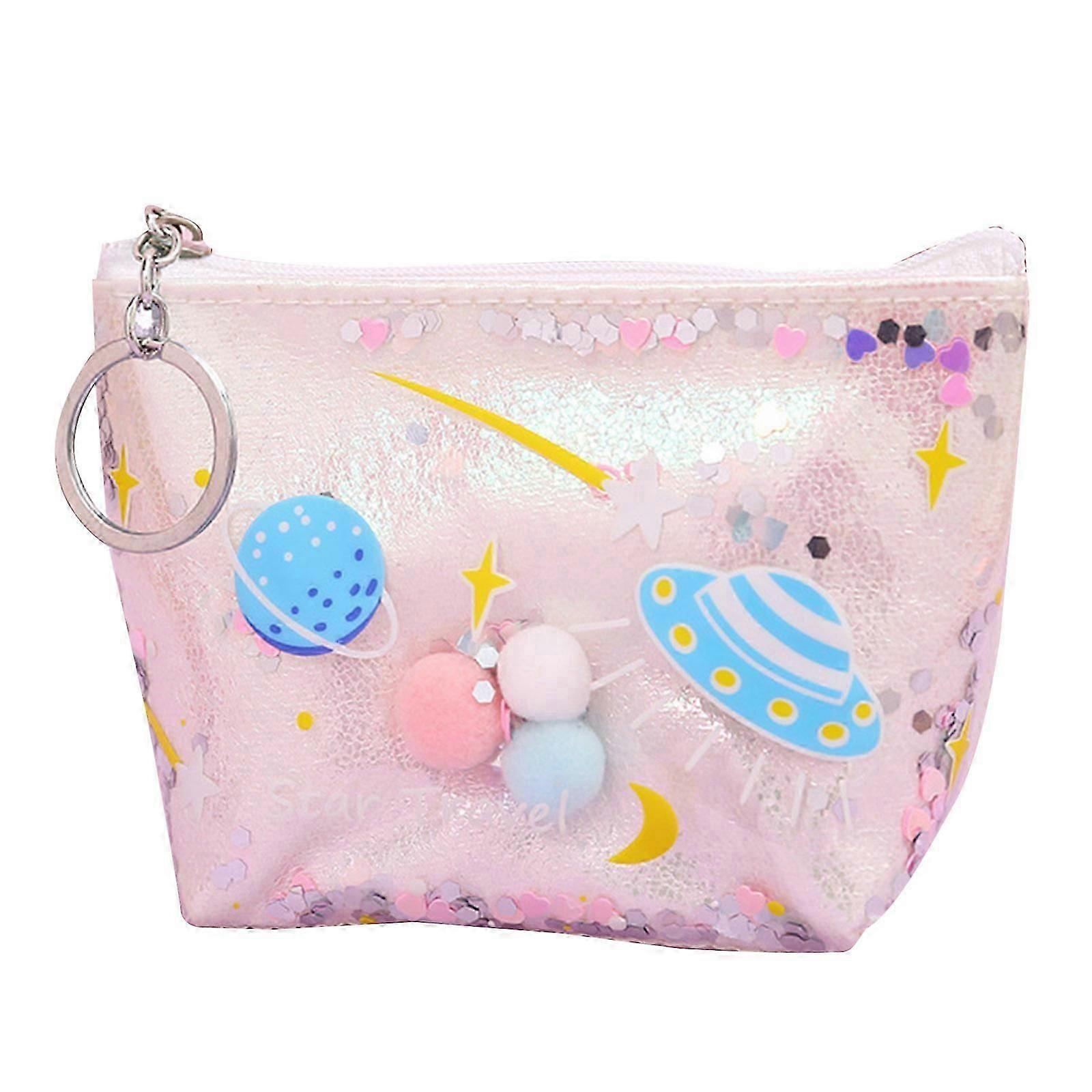 Shiny Sequined Pencil Case - Fun Craft Pouch for Back to School