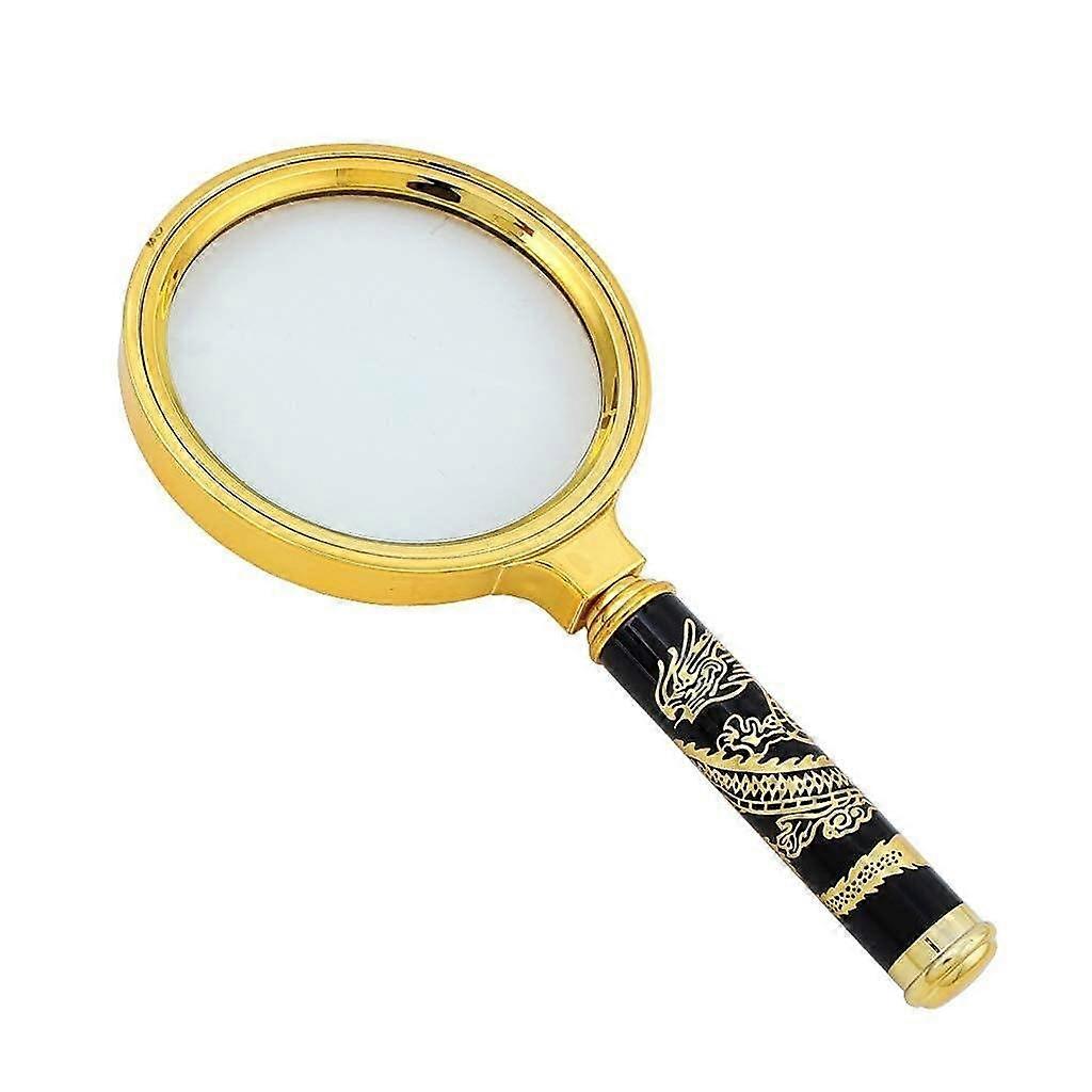 Optical Handheld Reading Aid, Magnifying Glass, 80 mm, for Seniors/Low Vision, Students/Enthusiasts for Reading and Pursuing Luck