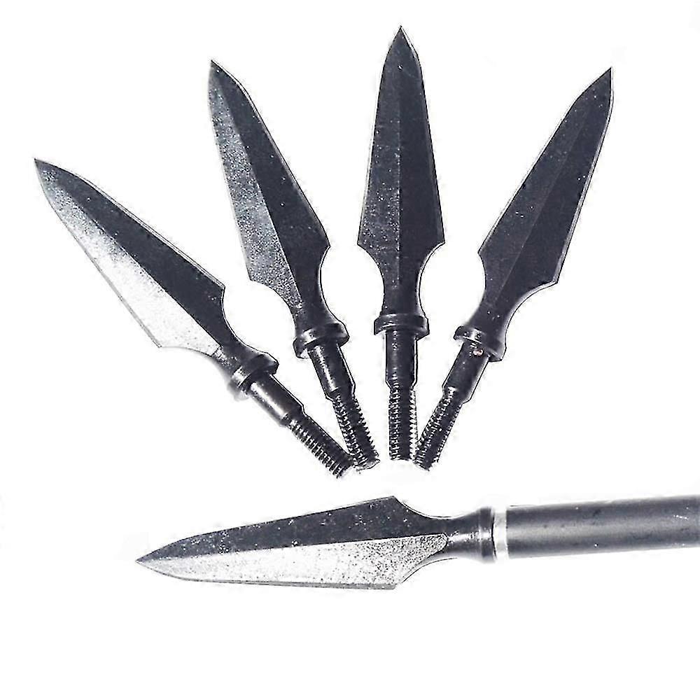 6pcs Archery Traditional Hunting Tips 200 Grain ScrewIn Metal Arrowhead for Hunting Arrow Outdoor Hunting Target Practice
