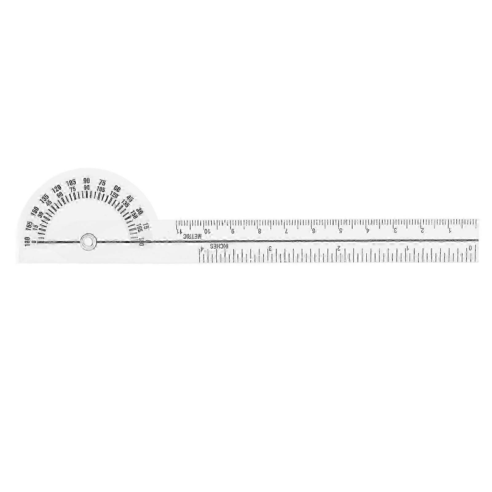 Transparent Goniometer Protractor 180 Joint Motion Range Physical Therapy Ruler