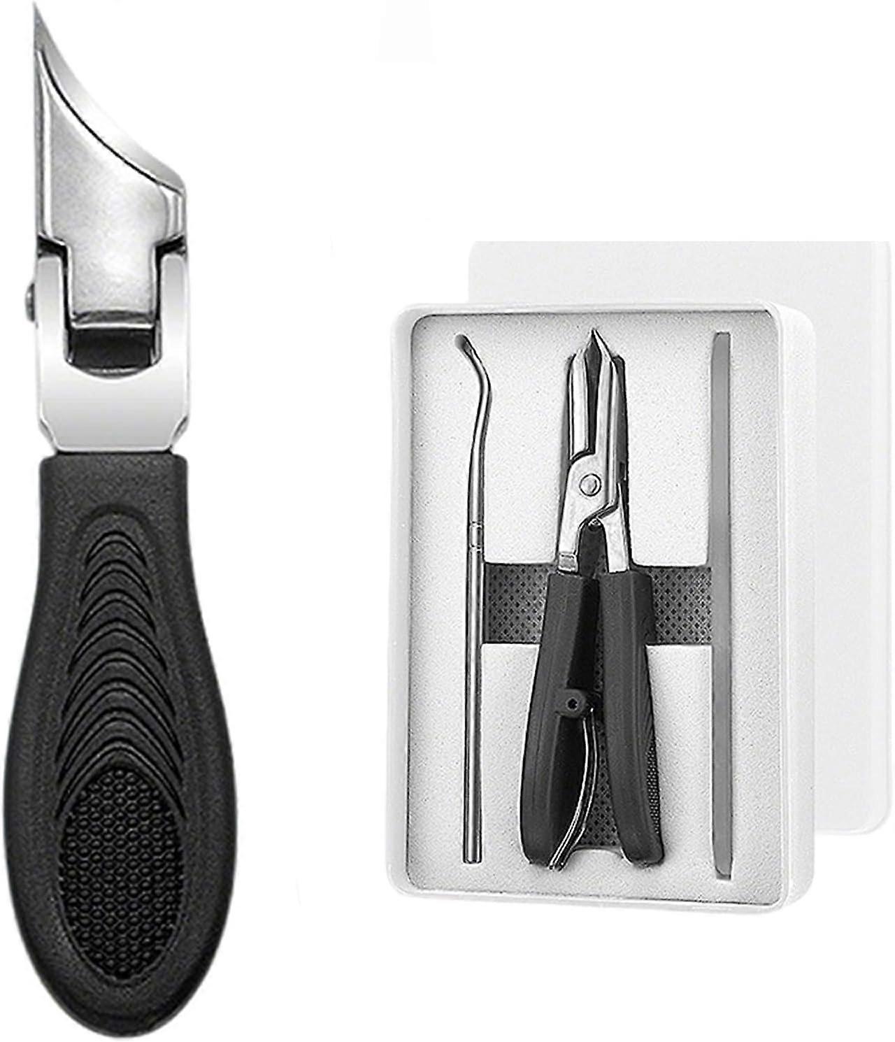 Adler beak nail clipper, angled, threepiece set, nail scissors for dead skin, set for removing ingrown nails, suitable for men and women