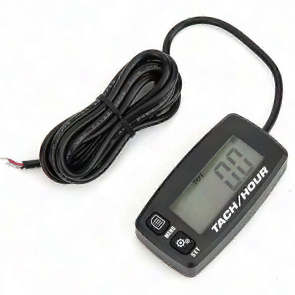 Portable Digital Hour Meter Counter Multifunction Accessory for Chainsaw Mower Generator