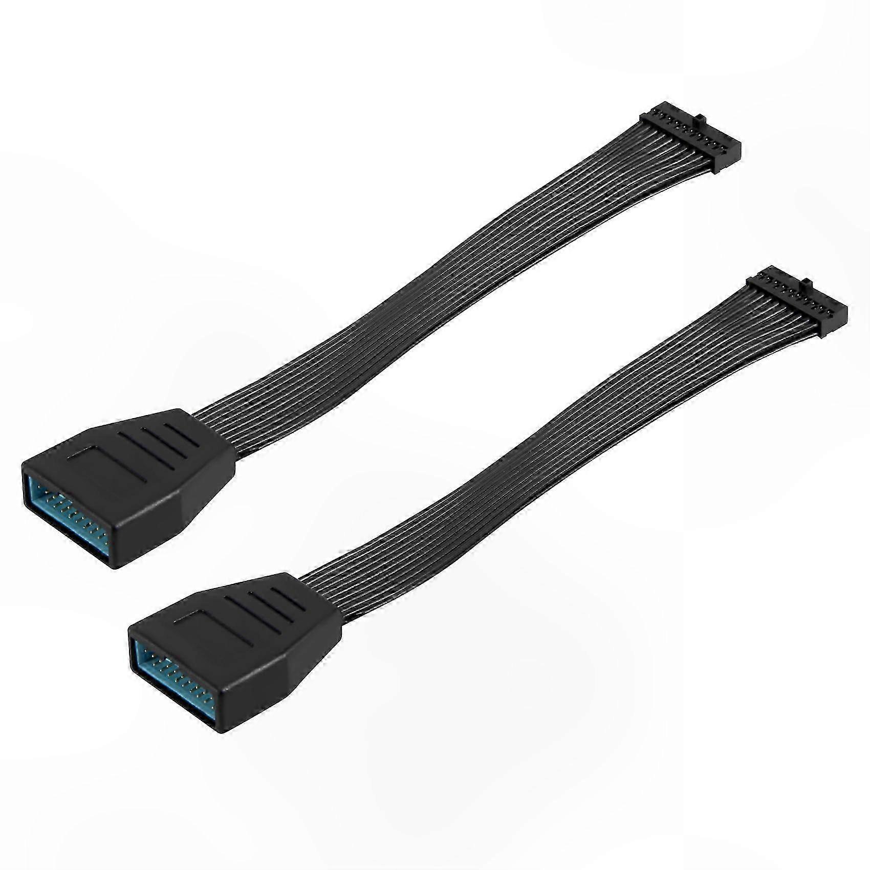 2-Pack USB 3.0 Internal Extension Cable Adapter - 19/20 Pin Header for Mini Connections
