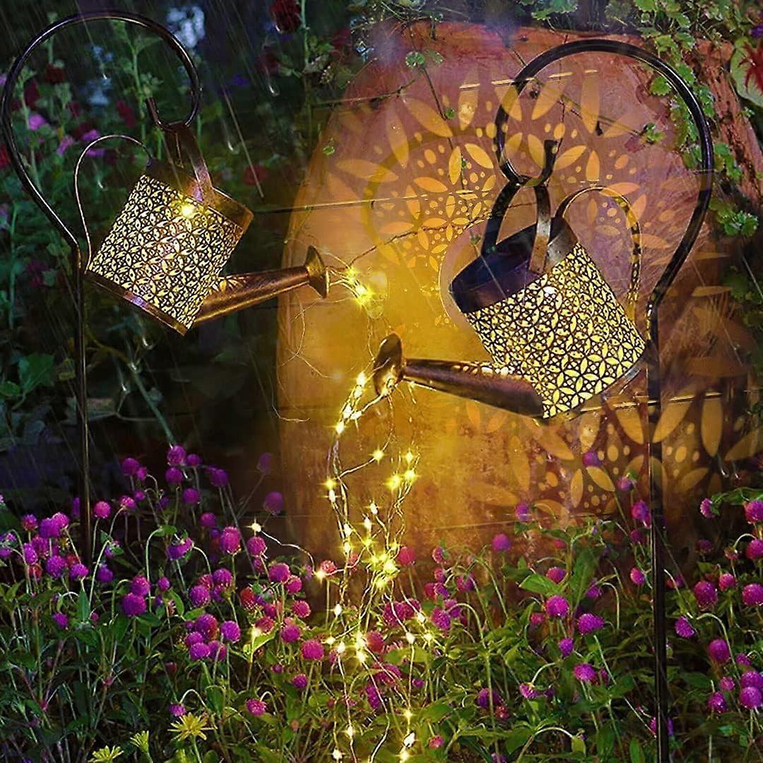 Solar Waterfall Light, LED Outdoor Decorative Waterfall Light