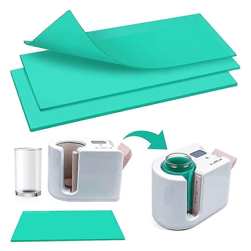 Gobelets de sublimation pour presse à tasse CRICUT, 3 épaisseurs d’emballage de tasse en silicone vert pour machine de sublimation à presse à chaud