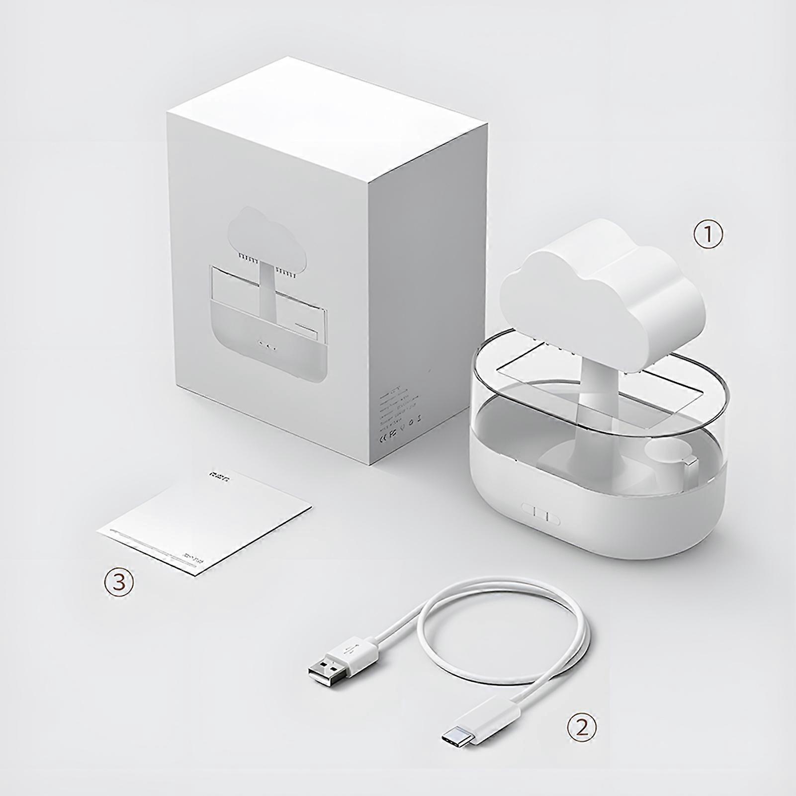 Rain Cloud Humidifier 7 Changing Colors LED Light Auto Shut Off 200ml Aromatherapy Essential Oils Diffuser Rain Drop Humidifier