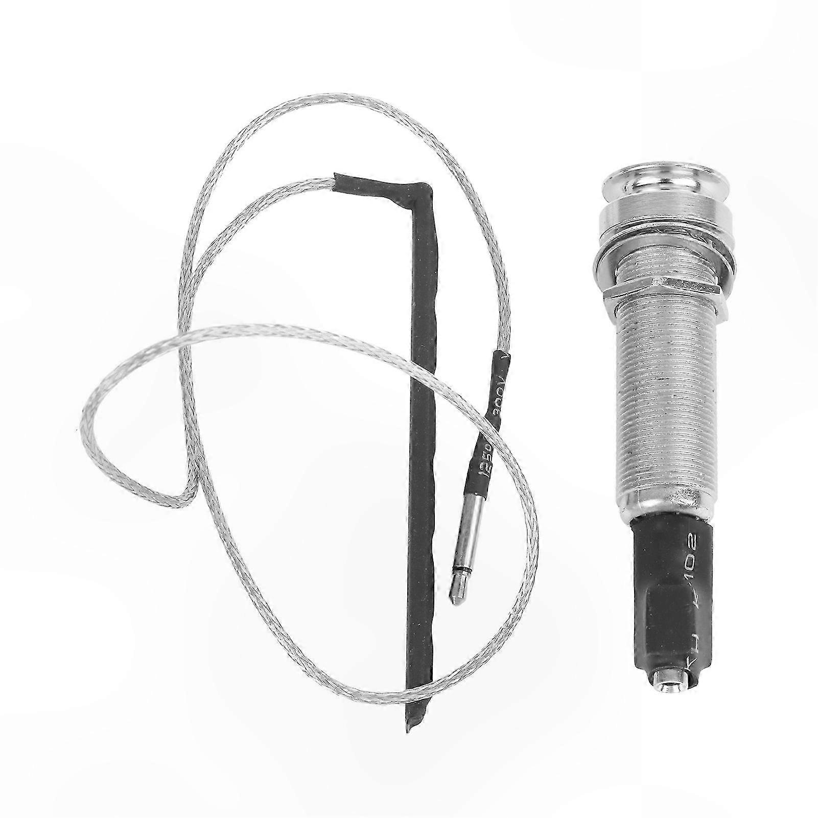 Guitar Soundhole Pickup with Piezo Sensor and 6.35mm Output Jack for Acoustic Instruments