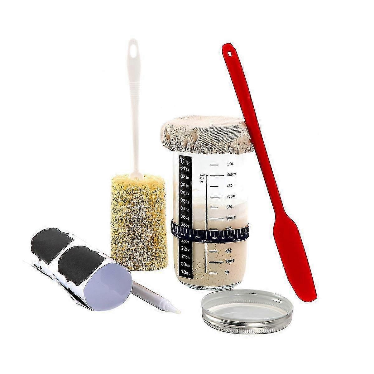 Sourdough Bread Kit- Capacity Sourdough Jar With 5 For The Perfect Sour Dough Bread