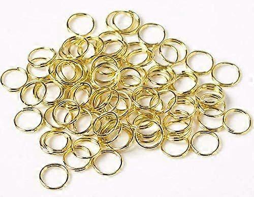 200PCS 10mm Double Ring Circular Forked Jump Ring Wire Connectors for Jewelry