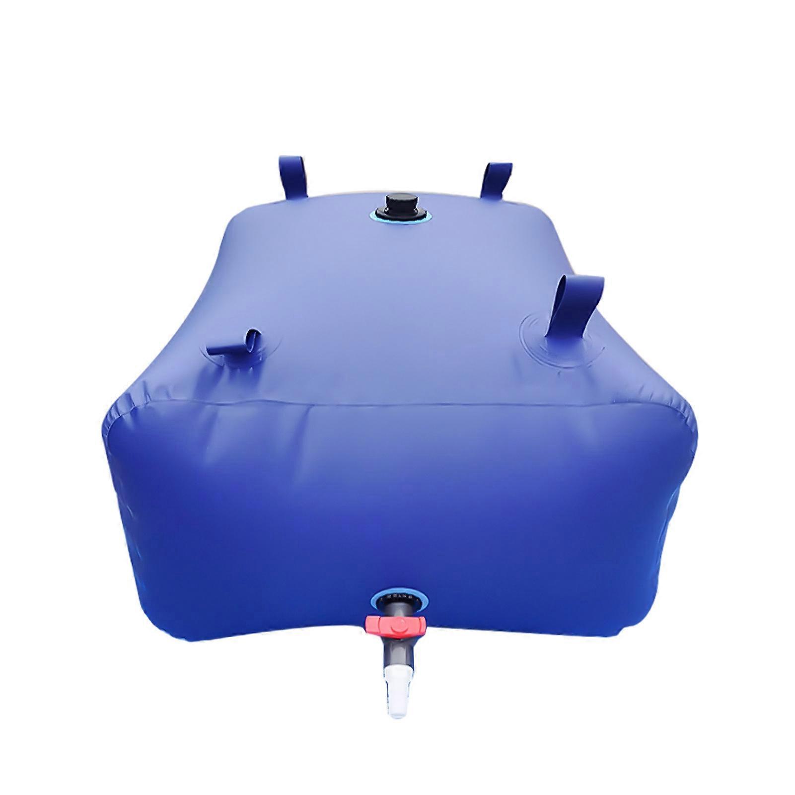 200L Foldable Blue PVC Water Storage Bladder 100x60x35cm