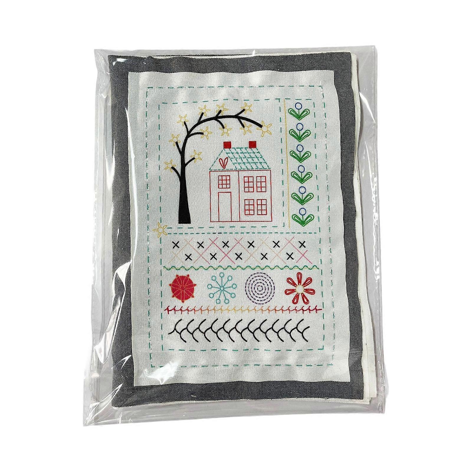 Natural Cotton Linen Stitching Workbook Customizable Page Sewing Projects Tutorials Sturdy Binding Structure Multicolor