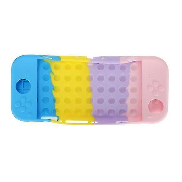 Protective Case for Switch OLED, Scratch-Resistant Silicone Game Console Cover, Pink, Purple, Yellow, Blue