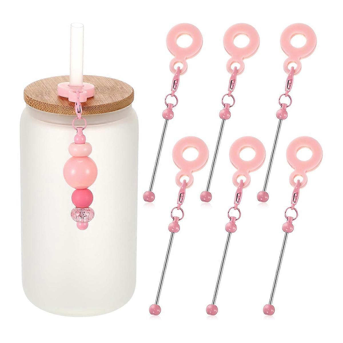 6 Pieces Beadable Cup Charms Charms Blank Strips