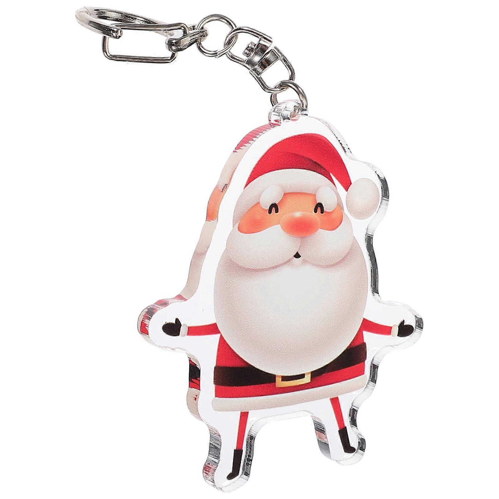 Cute Christmas Key Chain Santa Clause Type for Hanging Keys Bag Pendant