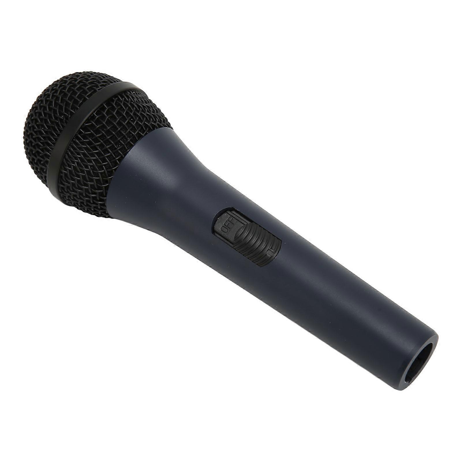 Wired Dynamic Handheld Microphone 6.35mm Metal Cardioid 5m Cable