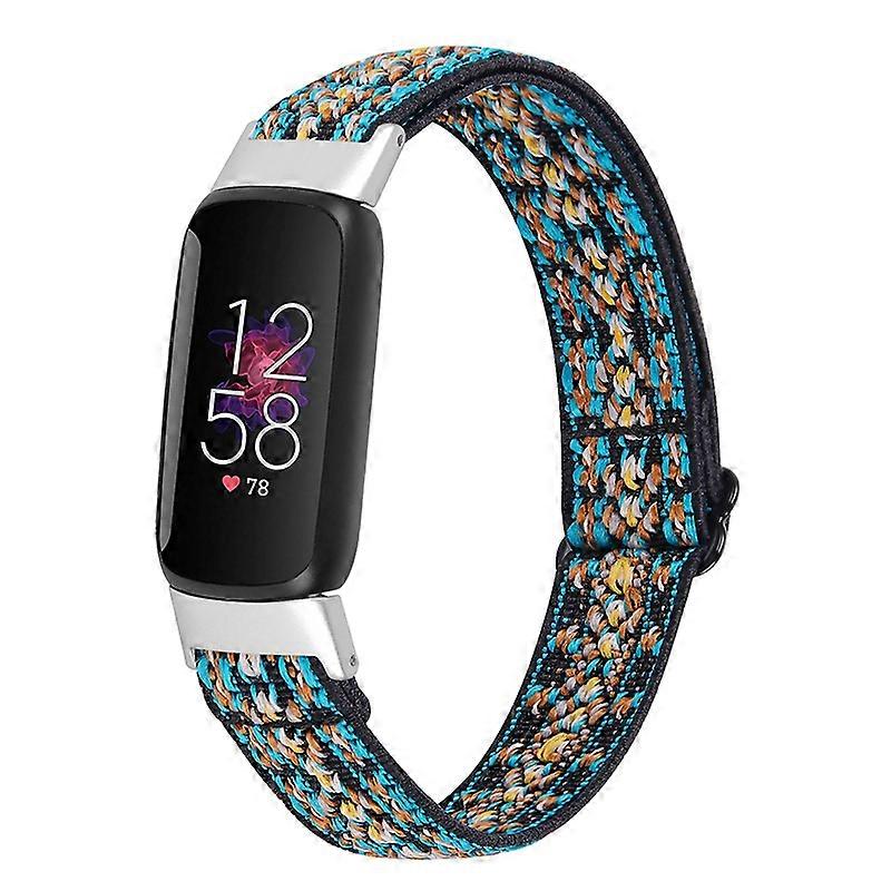 Elastic Nylon Watch Band Solo Loop Adjustable Strap Replacement for Fitbit Luxe - 4#
