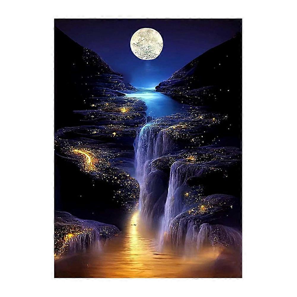 DIY Moonlight Beach D iamond Art Kits για ενήλικες Home Wall Decor