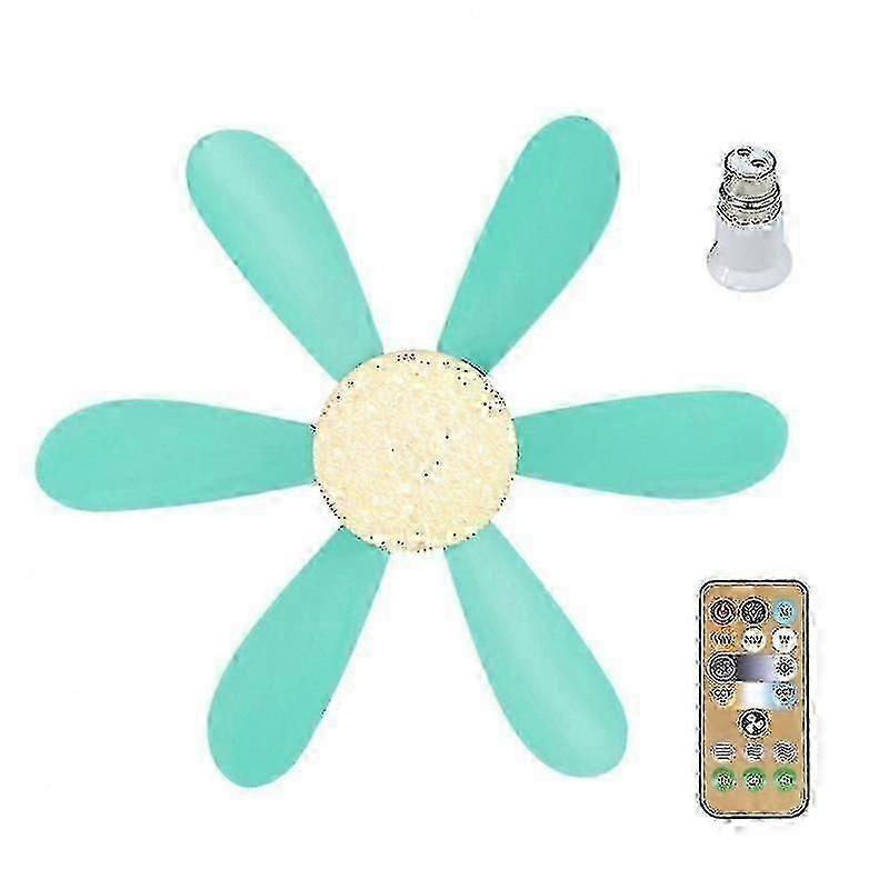 Remote Control Reversible Ceiling Fan with LED Light, 40W E27 Bulb Compatible for Bedroom