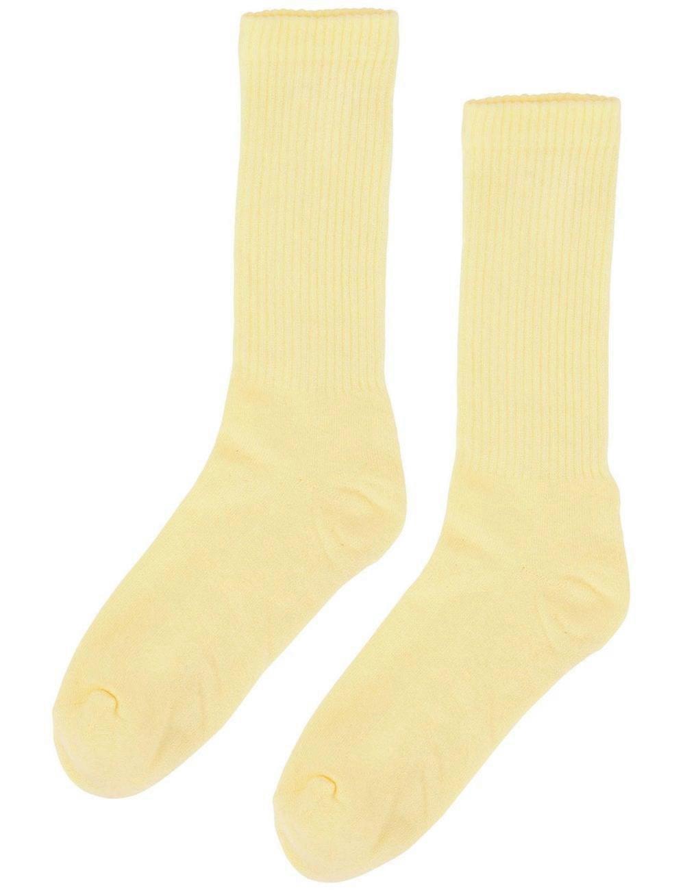 Men's Colorful Standard Women's Organic Active Socks - Soft Yellow