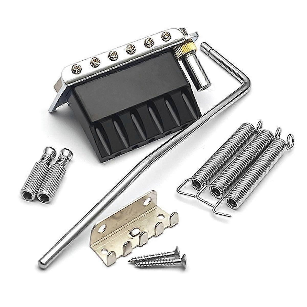 Small Double Locking System Tremolo Bridge String Spacing 10.5mm Black Tremolo Seat for Electric Gu
